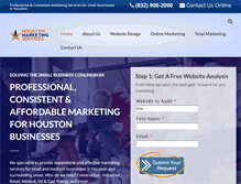 Tablet Screenshot of houstonmarketingservices.com
